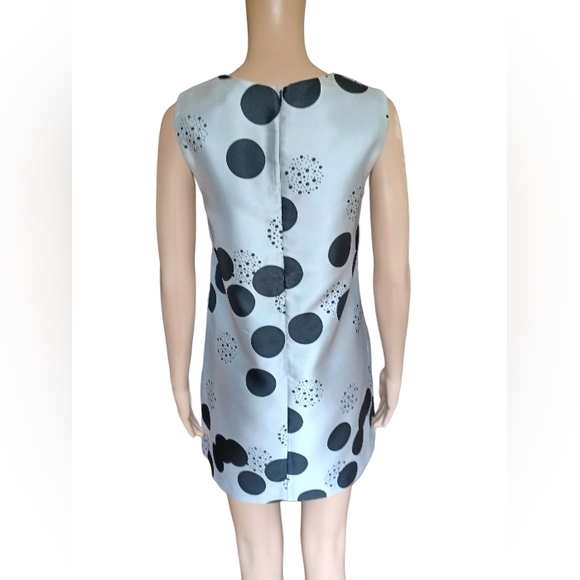 LANACAPRINA Womens Sleeveless Polkadot Aline Tunic Dress Knee Length Size Small - Picture 5 of 11